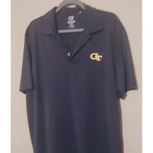 Georgia Tech Yellow Jackets Cutter & Buck Big & Tall DryTec Northgate Polo - Nav